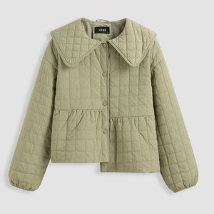 NWT - Green Puffer Quilted Jacket (S)
